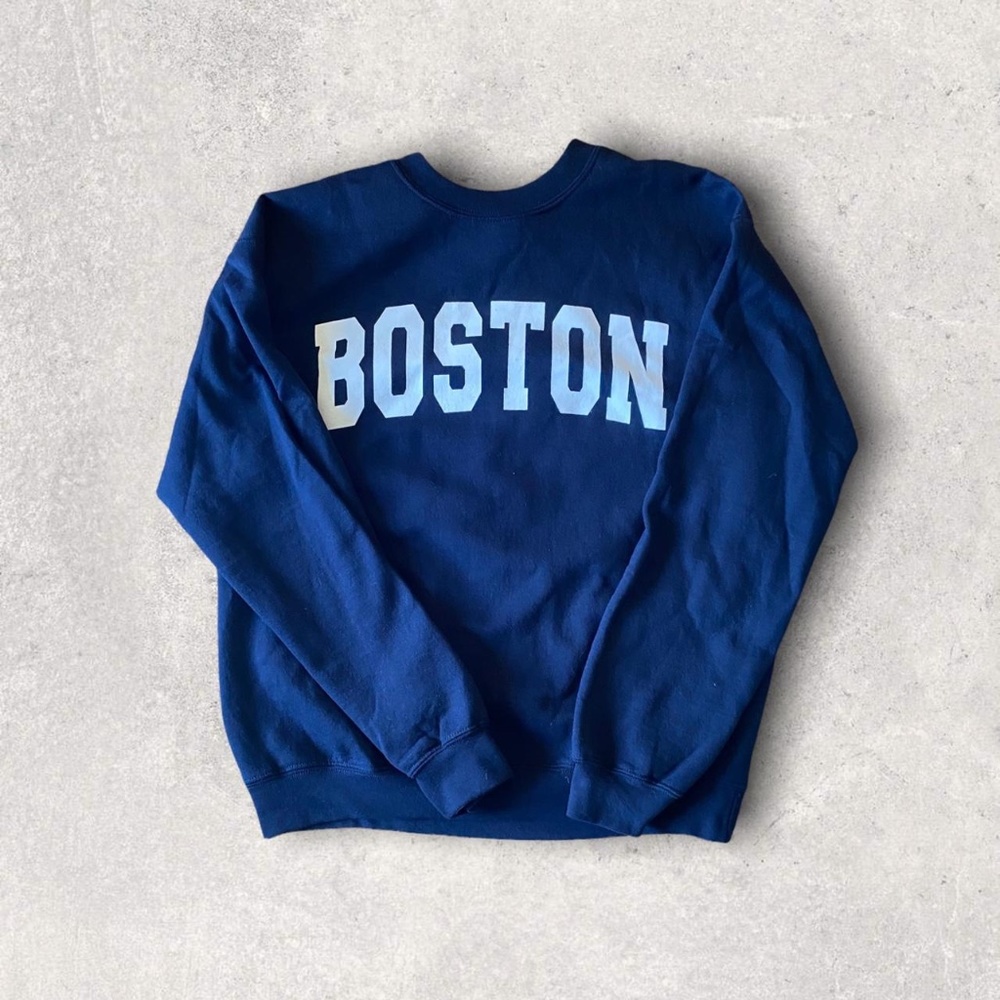 Navy Blue Boston Crewneck